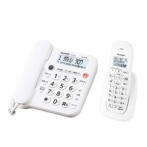 【純正品】シャープ シンプル コードレス 電話機 見やすい液晶 迷惑電話防止機能付 パーソナルタイプ 子機1台 ホワイト系 JD-G33CL