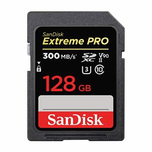 【 サンディスク 正規品 】 SDカード 128GB SDXC Class10 UHS-II V90 読取最大300MB/s SanDisk E