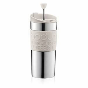 BODUM ボダム TRAVEL PRESS SET トラベルプレスセット フレンチプレス コーヒーメーカー (タンブラー用リッド付き) ステン