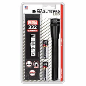 【明るさ332ルーメン / 本体色 : ブラック】 ミニマグライトプロ : Mini Maglite PRO LED Flashlight :