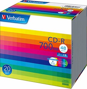 バーベイタムジャパン(Verbatim Japan) 1回記録用 CD-R 700MB ホワイトプリンタブル 48倍速 SR80SP20V1