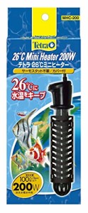 テトラ (Tetra) 26℃ミニヒーター 200W 安全カバー付 アクアリウム 熱帯魚 メダカ 金魚