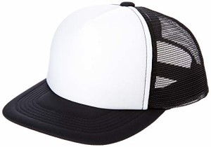 [プリントスター]帽子 イベント メッシュ キャップ 00700-EVM ブラック×ホワイト FREE サイズ