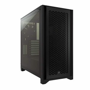 CORSAIR 4000D エアフロー強化ガラス製ミドルタワー ATX PCケース ブラック CC-9011200-WW CS7975