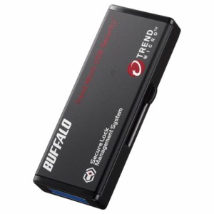 BUFFALO 暗号化機能 管理ツール USB3.0 セキュリティーUSBメモリー ウイルスチェック 8GB RUF3-HS8GTV