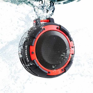 KYOHAYA Bluetooth スピーカー アウトドア 防水 IPX8 風呂 吸盤 重低音 大音量 車 小型 コンパクト ポータブル マイク