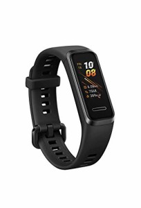 HUAWEI Band 4/グラファイトブラック /活動量計/防水/簡単充電【日本正規代理店品】 BAND 4/BLACK/A