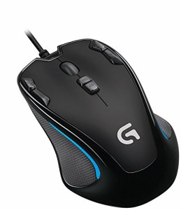 USB ゲーミングマウス ブラック ロジクール G300s プログラム可能ボタン 左右対称