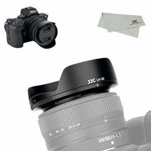 JJC 可逆式 レンズフード Nikon Nikkor Z 24-50mm F4-6.3 レンズ 用 HB-98 互換 Nikon Z9 Z5