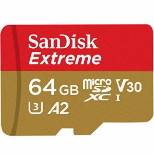 microSDXC 64GB SanDisk サンディスク Extreme UHS-1 U3 V30 4K Ultra HD A2対応 SDアダ