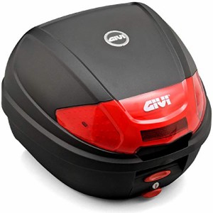 GIVI(ジビ) バイク用 リアボックス モノロック 30L E300N2 未塗装ブラック レッドレンズ 76872