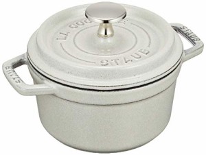 staub ストウブ 「 ピコ ココット ラウンド カンパーニュ 14cm 」 小さい 両手 鋳物 ホーロー 鍋 IH対応 【シリアルナンバー付