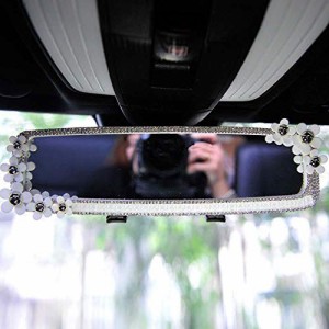 ルームミラー 車 バックミラー インナーリアビューミラー ラグジュアリー ミラー タイプ 室内後写鏡 簡単ドレスアップ bling bling