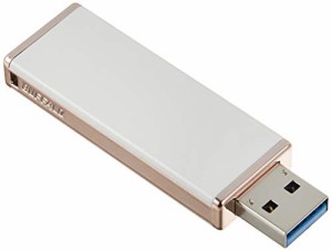 バッファロー BUFFALO 女性向け キャップレスデザイン USB3.0用 USBメモリー 32GB ロイヤルホワイト RUF3-JW32G-