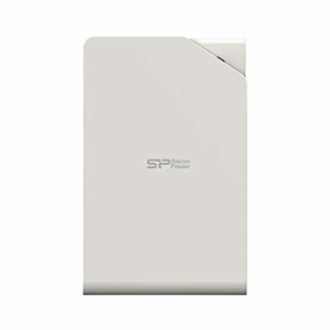 シリコンパワー ポータブルHDD 1TB 2.5インチ USB3.0/2.0対応 PS4 動作確認済 Stream S03シリーズ ホワイト S