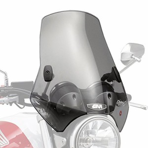 GIVI(ジビ) バイク用 スクリーン 汎用(バーハンドルクランプ) セミスモーク A660 中型ウインドスクリーン 93957