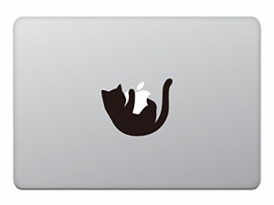 カインドストア MacBook Air / Pro マックブック ステッカー シール 猫 黒猫 キャット アップル M620
