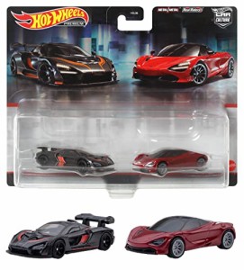 ホットウィール(Hot Wheels) プレミアム 2パック マクラーレンセナ/マクラーレン 720S 【3才~】 HFF97 ブラック/レッド