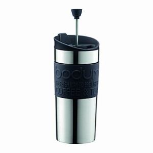 BODUM ボダム コーヒーメーカー コーヒープレス TRAVEL PRESS SET ポータブル コーヒーメーカー 350ml ブラック ステ