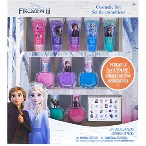 TownleyGirl Frozen 2 ディズニー プリンセス アナと雪の女王 2 水で洗える！ 豪華メイクアップセット ： マニキュア /