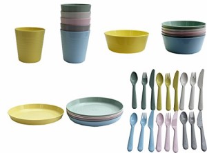 2018~ NEO NEW KALAS キッズ食器フルセット 36ピースセット プラスチック製 IKEA