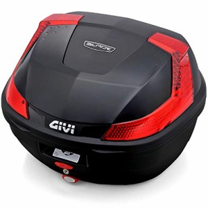 GIVI(ジビ) バイク用 リアボックス モノロック 37L BLADEシリーズ B37N902 ブラック塗装 レッドレンズ 78034