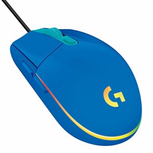 Logicool G ゲーミングマウス G203 有線 USB 接続 マウス G203-BL 軽量 85g LIGHTSYNC RGB 6個プロ