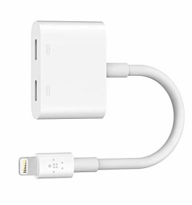 Belkin ライトニング デュアルアダプター iPhone 14 / 13 / 12 / SE / 11 / XR 対応 MFi認証 イヤホン