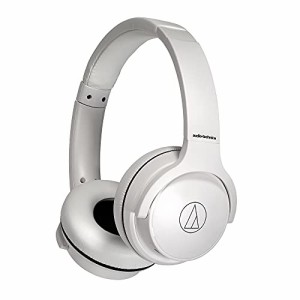 オーディオテクニカ ATH-S220BT WH ワイヤレスヘッドホン bluetooth 最大60時間再生 急速充電 低遅延モード マルチポイン