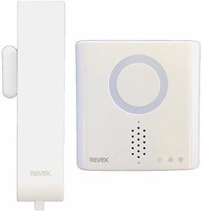 リーベックス(Revex) ワイヤレス チャイム XPNシリーズ 送受信機セット 防雨型窓ドア開閉センサー 増設用 光と音の呼び出しチャイム 防