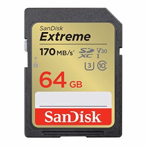 SanDisk (サンディスク) 64GB Extreme (エクストリーム) SDXC UHS-I メモリーカード - C10/U3/V30/