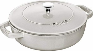 staub ストウブ 「 ブレイザー ソテーパン カンパーニュ 24cm 」 両手 鋳物 ホーロー 鍋 浅型 すき焼き IH対応 【シリアルナン