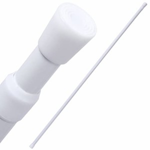アストロ つっぱり棒 バネ式 ホワイト 取り付け範囲:約135~230cm 直径2.2cm 耐荷重約3kg 突っ張り棒 取り付け簡単 伸縮棒 ポ