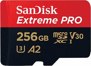 SanDisk ( サンディスク ) 256GB Extreme PRO microSDXC A2 SDSQXCZ-256G ［ 海外パッケージ
