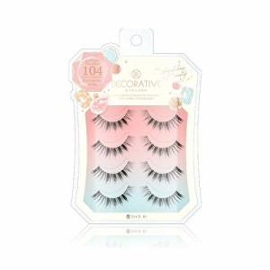 デコラティブアイラッシュ DECORATIVE EYELASH つけまつげ 上まつ毛用 No.104 ロマンティックウィンク 4ペア (x 1)