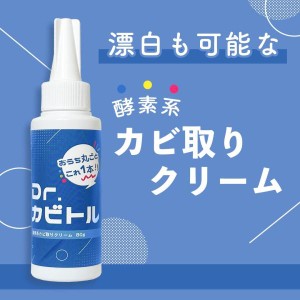 Dr. カビトル 80g 塩素不使用 クリームタイプ 水サッシ 浴室 水回り 安心 国産 カビ取り カビ 漂白 クリーム