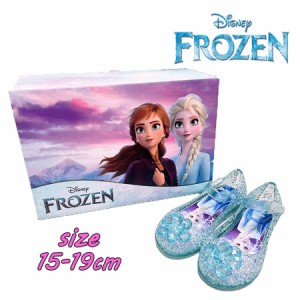 【送料無料】Disney ディズニー アナと雪の女王/エルサ ラメ ガラスの靴 サンダル 女の子 (216237301)