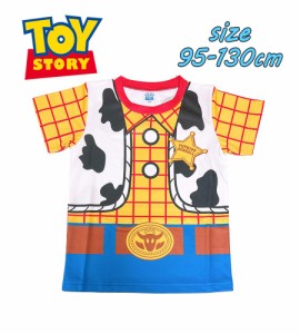 【メール便OK】Disney PIXAR TOY STORY トイストーリー ウッディ なりきり 半袖 Tシャツ 変身 子供服 メッシュ キャラクター(221227513-4