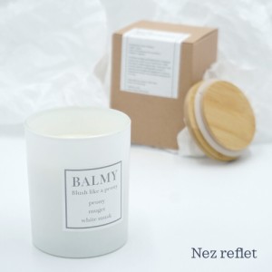 Nez reflet ネルフレ BALMY バルミー キャンドル 芯 ソイワックス アロマキャンドル ウッド芯 蓋付き 日本製 香り 大容量