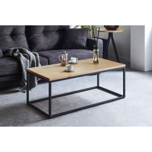 センターテーブル 木製 北欧 リビングテーブル おしゃれ ローテーブル 鉄脚 座卓 ナチュラル 無垢 カフェテーブル テーブル