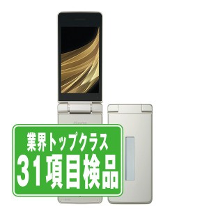 SIMフリー ドコモ SH-02L AQUOS ケータイ ゴールド  ガラケー 本体 中古 送料無料 保証あり  sh02lgl6mtm