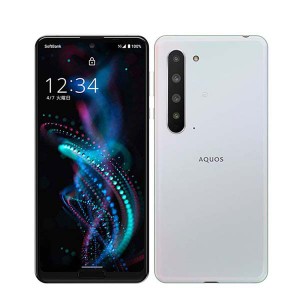 SIMフリー ソフトバンク 908SH AQUOS R5G オーロラホワイト  スマホ 本体 android 中古 送料無料 保証あり 908shw8mtm