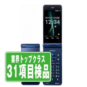 SIMフリー ドコモ SH-01J AQUOS ケータイ Blue Black  ガラケー 本体 中古 送料無料 保証あり  sh01jbk6mtm