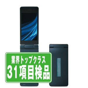 SIMフリー ドコモ SH-02L AQUOS ケータイ ブラック  ガラケー 本体 中古 送料無料 保証あり  sh02lbk6mtm