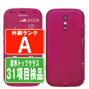 SIMフリー ドコモ F-01L らくらくスマートフォンme ピンク  スマホ 本体 android 中古 送料無料 保証あり  f01lpk8mtm