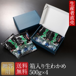 わかめ ワカメ 国産 鳴門海峡産 若布 生産者直売 生わかめ 500g×4個 鳴門産 国産品 免疫力 腸内細菌 お土産 帰省 塩蔵わかめ ギフト 贈