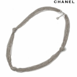 シャネル ロングネックレス/ペンダント CHANEL CCマーク チェーン ヴィンテージシルバー【中古】