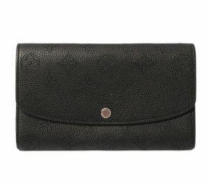 ルイヴィトン 財布 LOUIS VUITTON 長財布/ポルトフォイユ・イリス モノグラム・マヒナ ノワール M60143【中古】