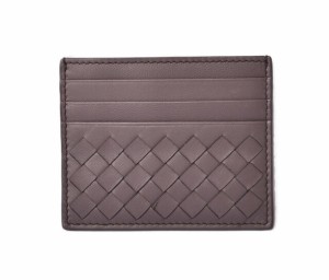 ボッテガヴェネタ　カードケース/名刺入れ BOTTEGA VENETA イントレチャート ナッパ ブラウングレー 548510