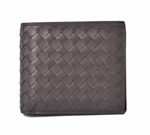 ボッテガヴェネタ 財布 アウトレット BOTTEGA VENETA 折財布/札入れ イントレチャート グレー 196207